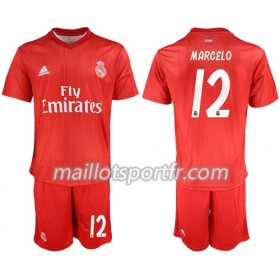 Maillot de Foot Real Madrid Marcelo 12 Enfant Troisieme 2018/19